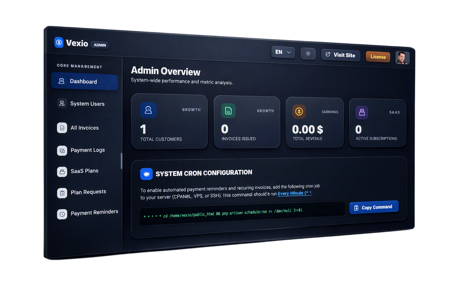 Vexio System Preview